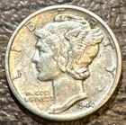 1944 D Mercury Dime Silver Circulated Uncertified US Coin