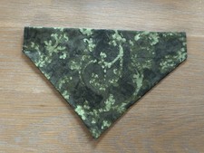 Over Collar Slide On Pet Dog Cat Bandana Scarf S/M Camouflage - New