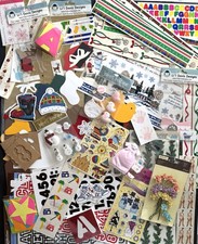 HUGE Scrapbook Craft Sticker Lot; 3D Stencils Alphabets Numbers Baby Xmas Sports
