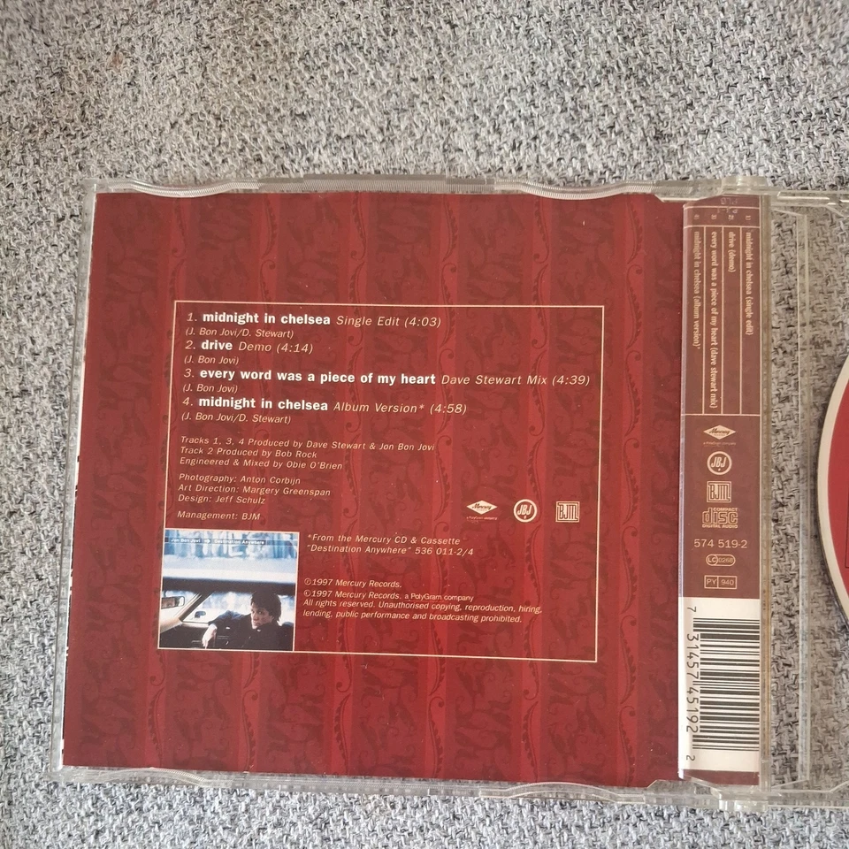 Midnight in Chelsea von Jon Bon Jovi ( Maxi 1997 ) - Bild 3 von 3
