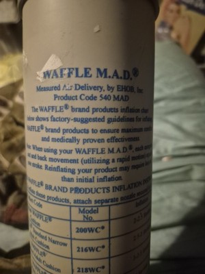 Ehob Waffle M.A.D 540mad pump Brand New Hospital Quality