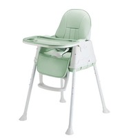 Baby Toddler Multipurpose Portable High Chair w/ Feeding Plate Adjustable Green