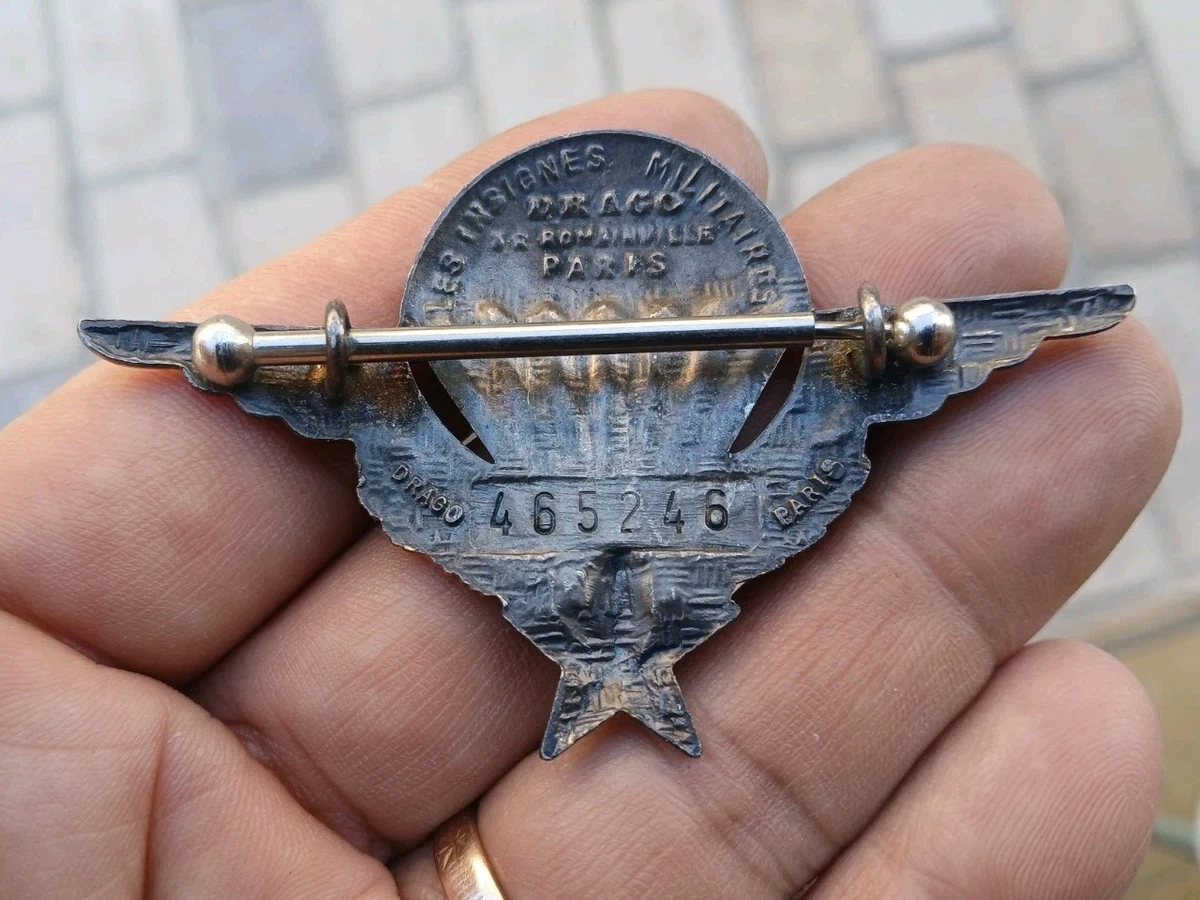 ANCIEN INSIGNE MILITAIRE PARACHUTISTE Armée de L'AIR EUR 3,77 - FR