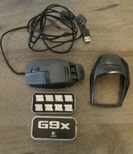 Vintage Black Logitech G-9x Wire Gaming Mouse Complete/ Tested/ Working