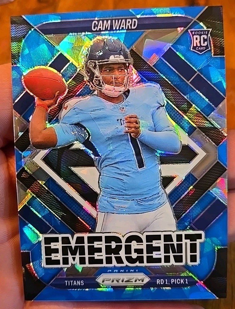 2025 Prizm Cam Ward #2 Emergent Blue Ice /99
