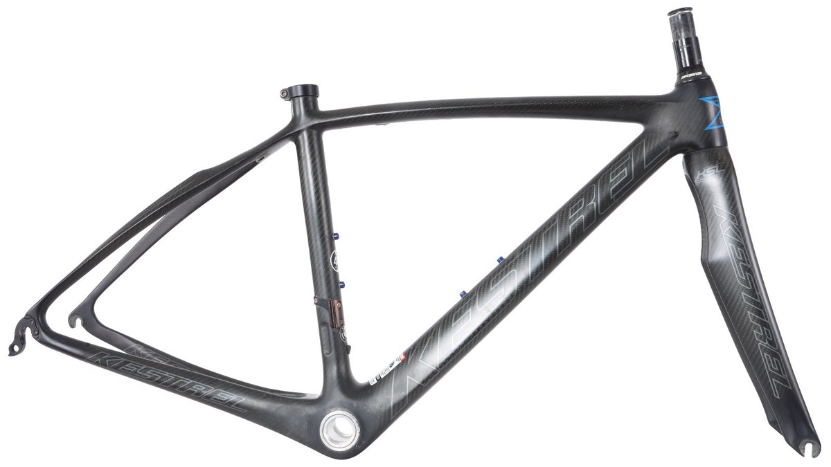Kestrel Legend SL Carbon Road Bike Frameset 48cm RAW BLUE 700c QR