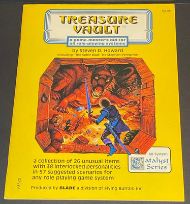 Treasure Vault - Catalyst Series - 1984 1st Print - Blade/Flying Buffalo - VG