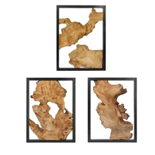 Modern Wood Wall Decor- Natural wood Handcrafted Rustic Charm for Your Home -...