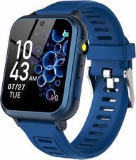 Phyulls Smart Watch for Kids with 39 Games Alarm Clock, Touchscreen, blue