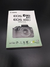 Canon EOS Rebel XTi / 400D Camera Instruction Manual / User Guide In English