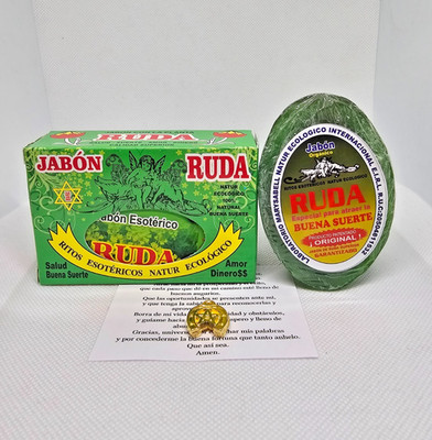 RUE SOAP / JABON DE RUDA PARA PROTECCION BUENA SUERTE AL INSTANTE FORTUNA EXITO