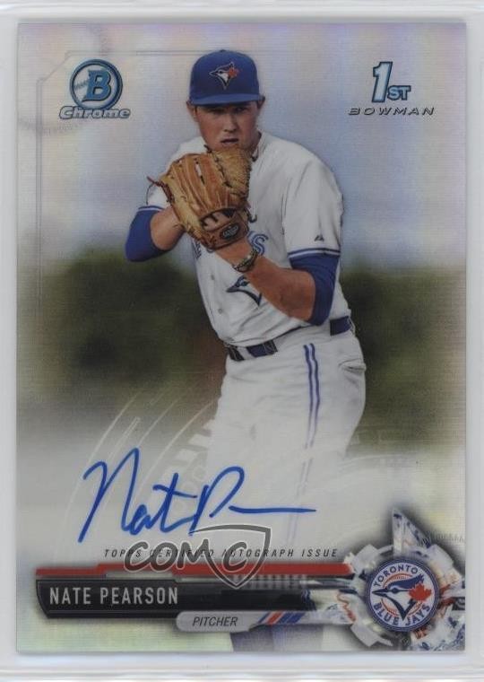 2017 Bowman Draft Chrome Pick Refractor 430/499 Nate Pearson #CDA-NPE Auto 13iq