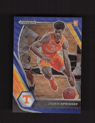 2021 Panini Prizm Draft Picks #19b Jaden Springer Blue Wave #/249