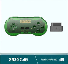 8BitDo SN30 2.4G Wireless Gamepad Original SNES/SFC Black Transparent Edition