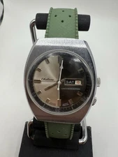 RARE Vintage Chateau Men's Dual Color Dial Inner Rotating Bezel Running Watch