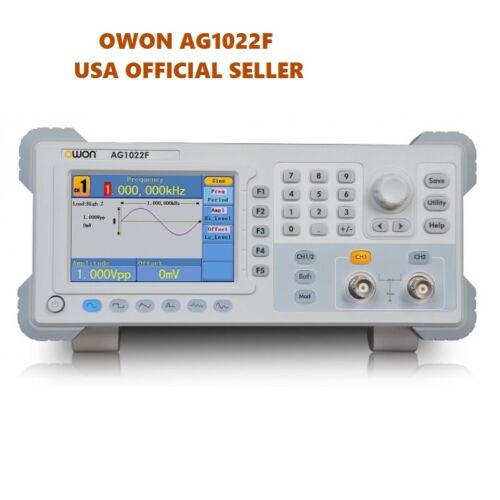 OWON Dds Signaux Arbitraires Génération AG1022F 125Msa/S 14bits 25Mhz 2ch USB - Photo 1/3