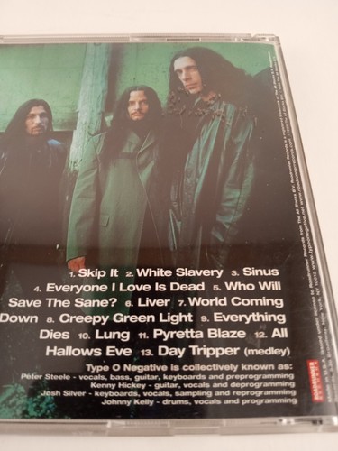 WORLD COMING DOWN Advance CD by TYPE O NEGATIVE 1999 RoadRunner Promo 443 RARE - Imagen 11 de 11