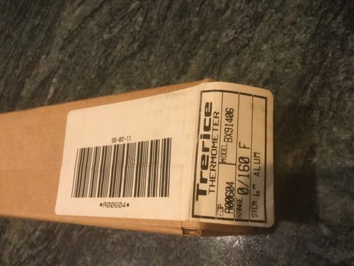 TRERICE BX91406 Adjustable, 0-160F Industrial Thermometer 6 inch alum A00604 new - Picture 8 of 8