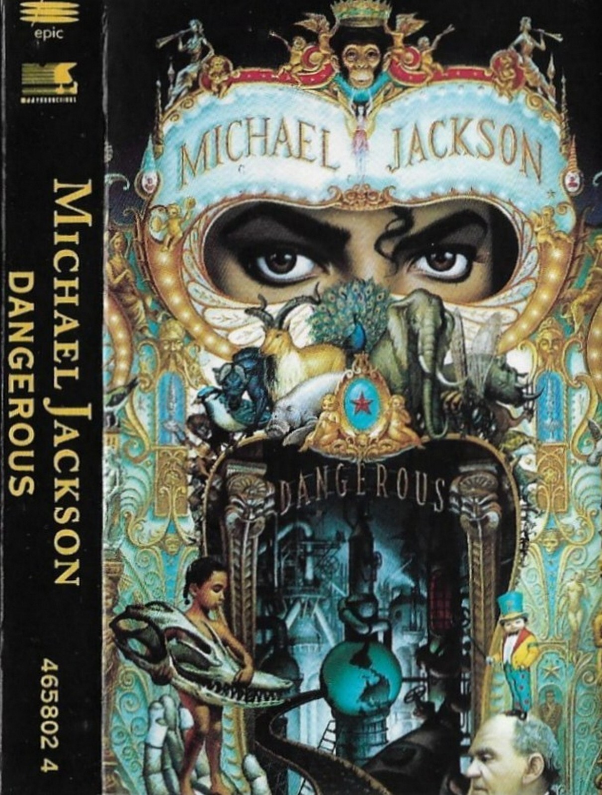 Michael Jackson Dangerous CASSETTE ALBUM Electronic Soul, Ballad, New Jack Swing