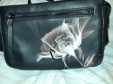 simply vera bag black crossbody purse Flower