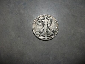 1919-D Walking Liberty Half  FINE  Below Bid Price -25