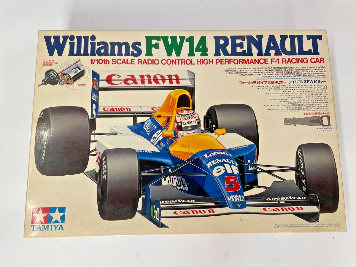 Ultra Rare Tamiya Williams FW14 Renault 58105 New in Box 1:10
