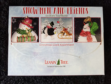 New Leanin Tree 20 Card Assortment Santa Snow Christmas Greeting Colored Ennv