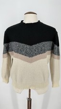 Black Grey  Beige Knit Jumper 24  PTP