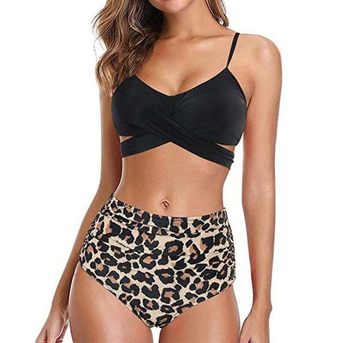 High Waisted Swimwear Push-up Bra Bikini Swimsuit Bathing Bikin Bottoms Slimming - Picture 5 of 40