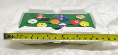 Stussy CERAMIC Billiards Pool Table Ashtray Cigar RARE With Box