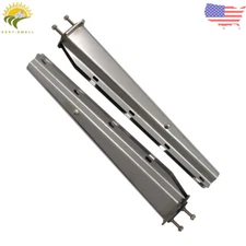 Chrome Straight Spring Loaded Mud Flap Hanger 2.5" Bolt Spacing Length 30 Inch