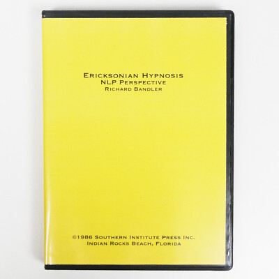 ERICKSONIAN HYPNOSIS Richard Bandler 3 DVD An NLP Perspective conversational pua