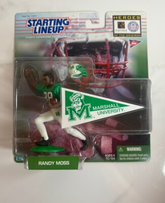 Randy Moss Starting Lineup Marshall University Heroes of the Gridiron 1999