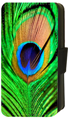 Pfau Tiermotiv Apple iPhone/Google Pixel/Galaxy Flip/Geldbörse Handyhülle (A
