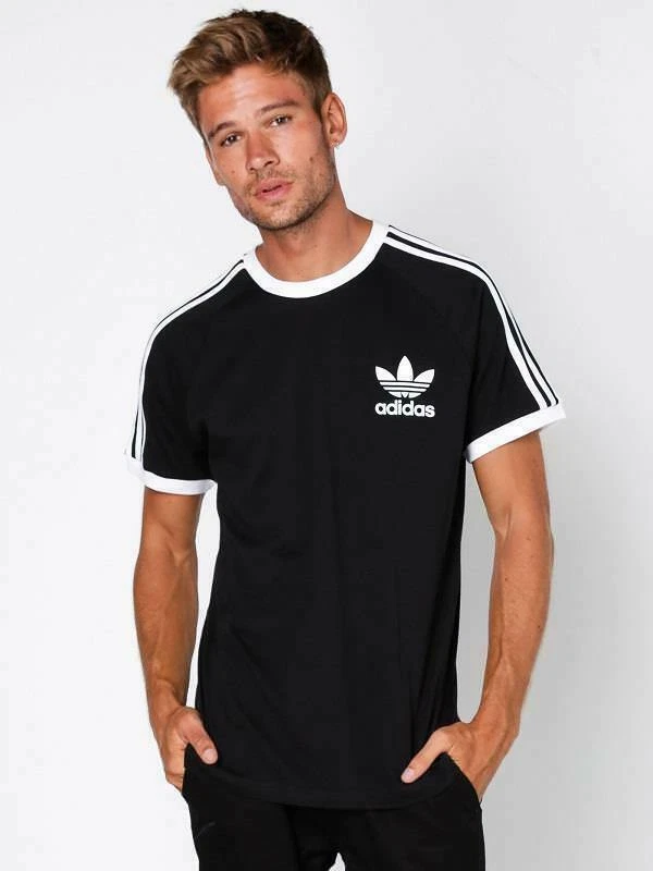 Adidas Originals California Tee Shirt Black White Crew Neck S18423