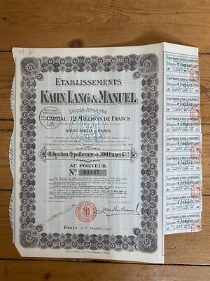 Ets KHAN, LANG & MANUAL (O)