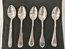 CESA ARGENTERIA, 5 cucchiaini da the in sheffield, modelli vari