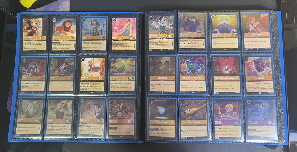 Disney Lorcana TCG Rise of Floodborn Near COMPLETE MASTER Set Foil