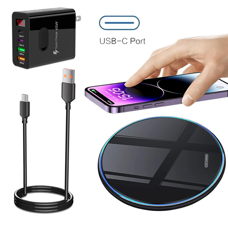 60W Wireless Fast Charger Charging Pad For iPhone 15 Pro Max 14 13 12 11 SE 2022