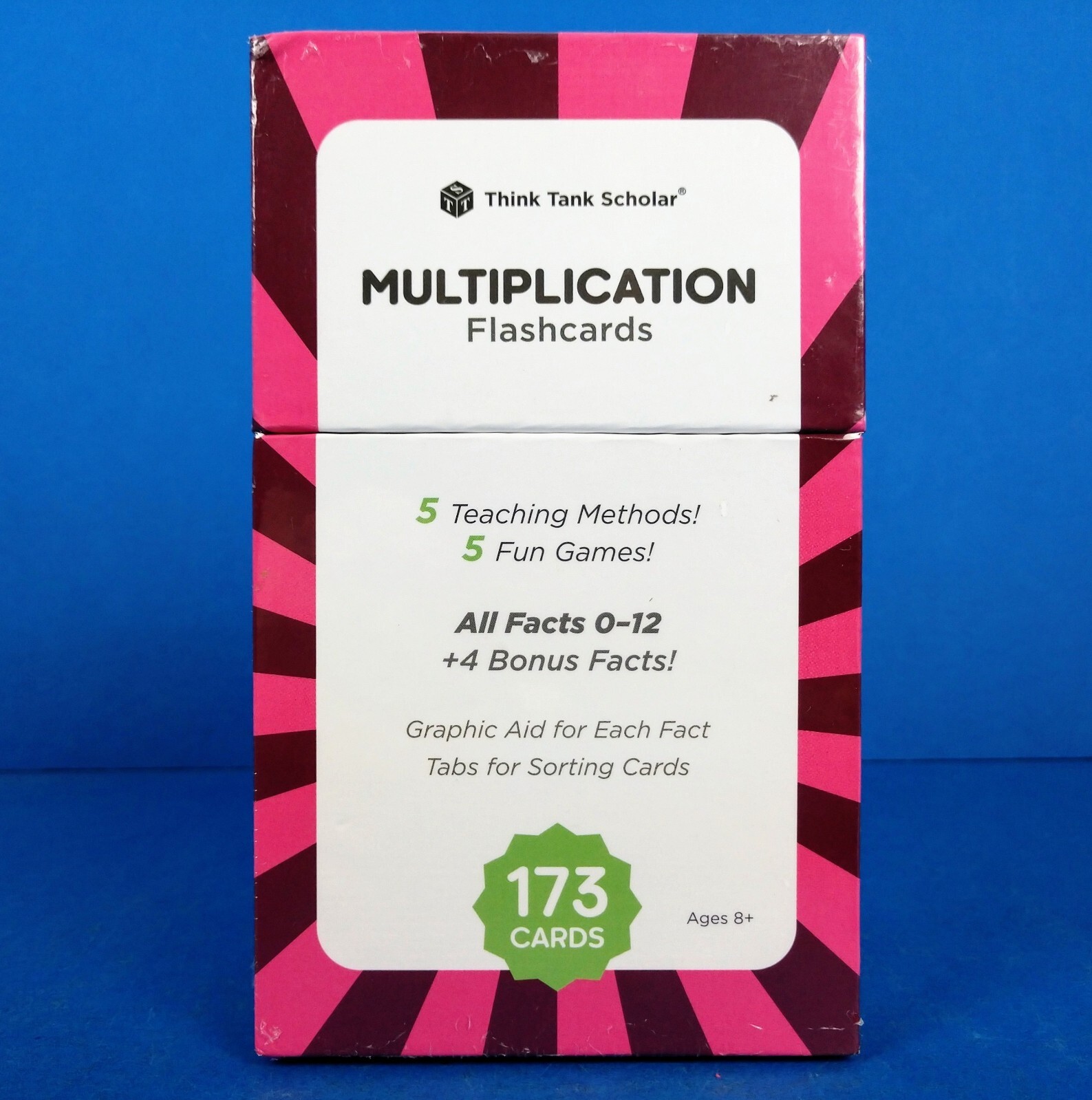 Think Tank Math Cards Think Tank Scholar 173 Multiplication Flash Cards Full Set, Games ...