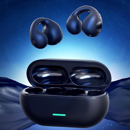 Ear Clip Bluetooth 5.3 Wireless Earbuds Headset Headphones New - Zdjęcie 18 z 22