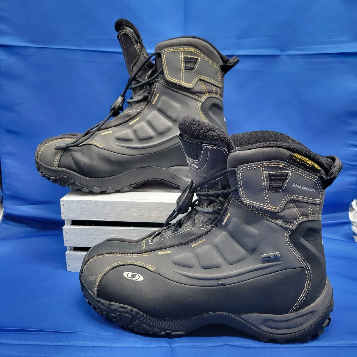 Salomon B52 Thinsulate Ultra GoreTex Snow Boots Shoes Women&#039;s 9 | eBay