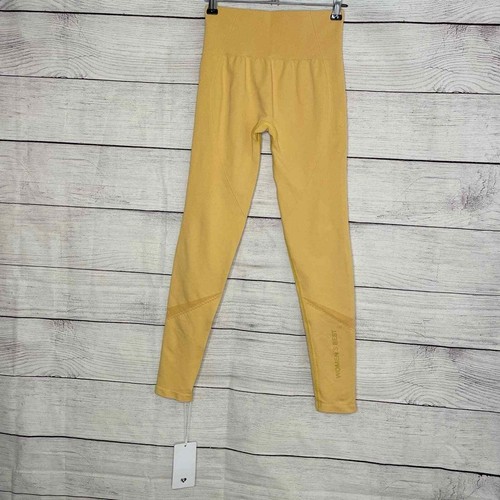 NEW! Women's Best Yellow Renew Seamless Leggings Activewear S - Picture 5 of 10