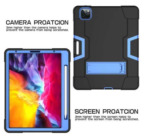 For iPad Pro 11 12.9 Air4 2021 2020 Shockproof Heavy Duty Hard Cover Stand Case - Picture 40 of 104