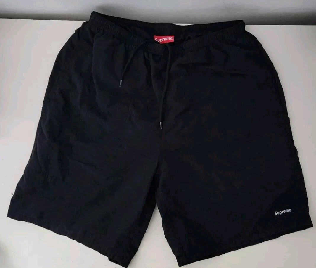 SS20 Supreme Nylon Agua Negra Corta Natación Nylon Shorts Talla L