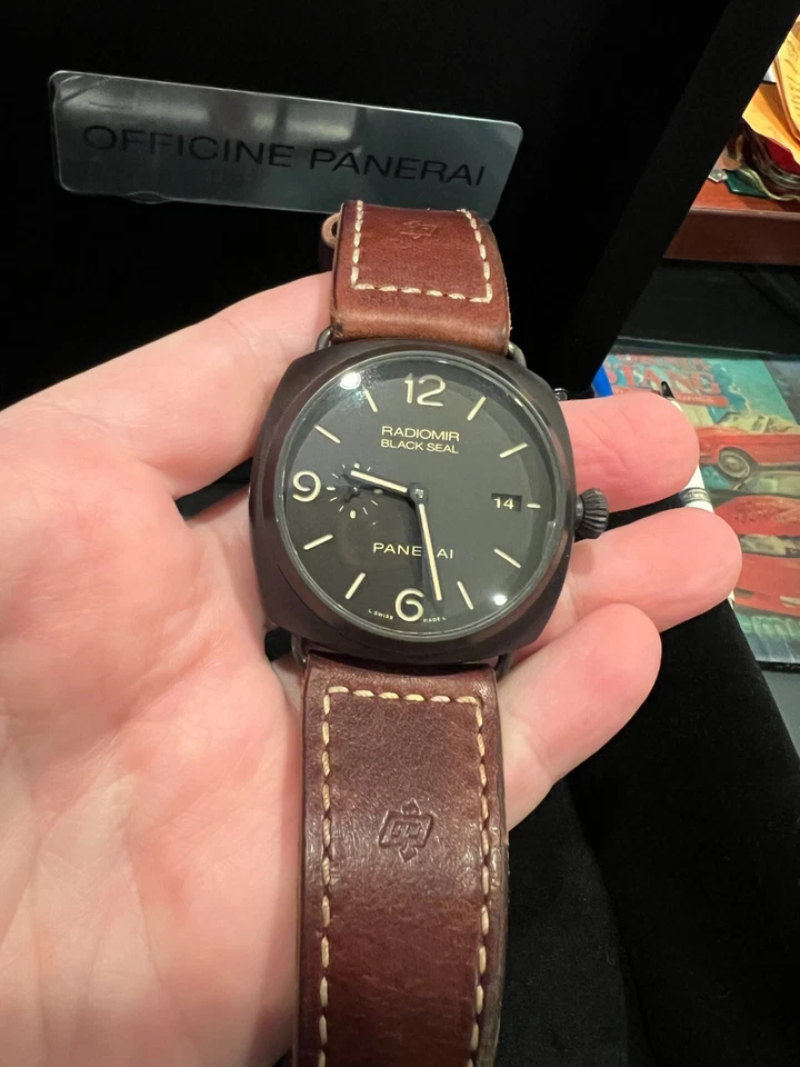 Panerai Radiomir черная печать 3 дня автоматическая коробка и бумаги 3 дня 45 мм черный - Изображение 2 из 4