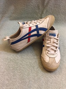 onitsuka tiger white red