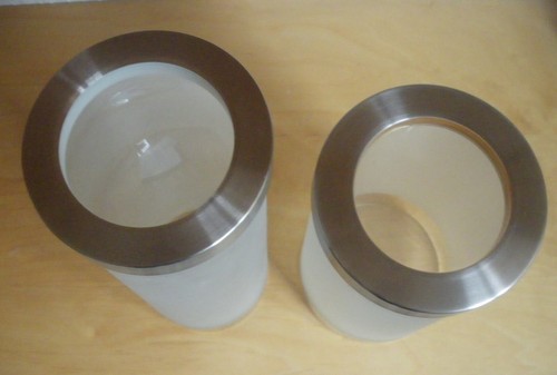 2x IKEA Droppar Spaghettiglas Pasta Vorratsglas satiniert Glas mit Deckel - Bild 2 von 4