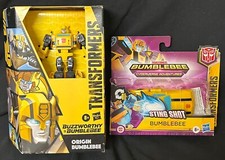 Transformers Cybertron Buzzworthy Origin Bumblebee & One Step Bumblebee