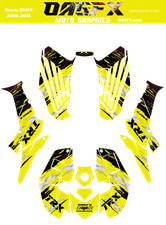 2006-2012 Honda TRX 250 EX Graphics Kit - Pro Ed D48-3 Yellow
